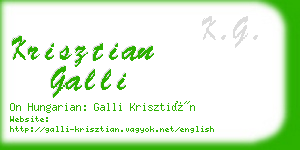 krisztian galli business card